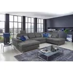 Sit & More SEDACÍ SOUPRAVA, textil, šedá