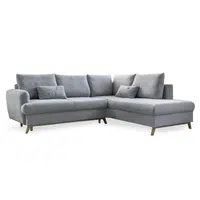 MID.YOU ROHOVÁ SEDAČKA, textil, světle šedá