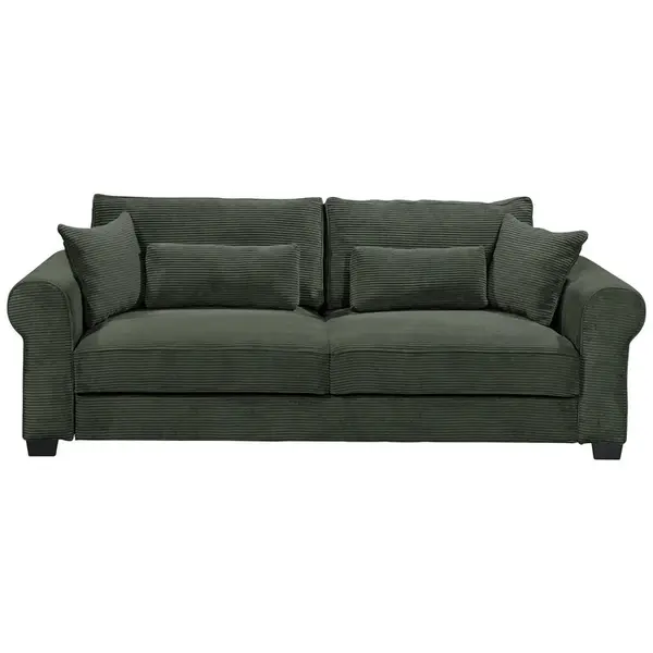 MID.YOU ROZKLÁDACÍ POHOVKA, textil, tmavě zelená