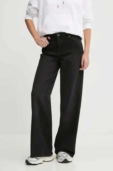 Džíny Guess Jeans dámské, černá barva, W4BA0Y D5E83