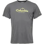 Columbia ZERO RULES LIGHT SS GRAPHIC CREW Pánske tričko, sivá, veľkosť
