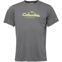 Columbia ZERO RULES LIGHT SS GRAPHIC CREW Pánske tričko, sivá, veľkosť
