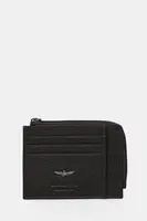 Kožená peněženka Aeronautica Militare hnědá barva, AM187