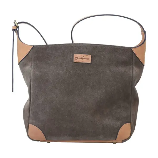 Bushman Dámska kožená kabelka Carara, hnedá UNI