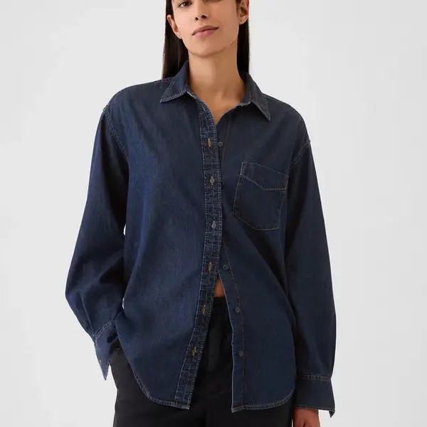 GAP Chambray Oversize Shirt Big Shirt - Women