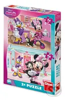 2x Puzzle: Minnie a Figaro (24+48 dílků) - - - puzzle z kategorie 15 - 60 dílků