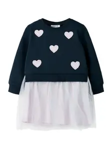 NAME IT Šaty  námornícka modrá / rosé