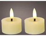 LED čajová sviečka (2 ks) Lumineo 4,4x5,2 cm, krémová vosková%