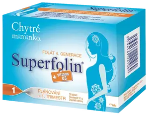 CHYTRÉ MIMINKO Superfolin 1 PLAN 30 tablet
