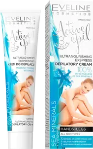 EVELINE Active Epil - ultrajemný depilační krém s mořskými minerály 3v1 125 ml