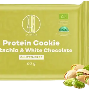 BRAINMAX PURE Protein Cookie - Pistácie & Bílá čokoláda 60 g
