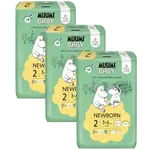 MUUMI BABY 2 Newborn 3–6 kg, měsíční balení eko plen 174 ks
