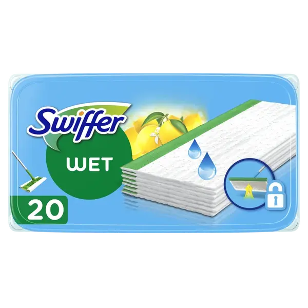 SWIFFER Sweeper Čisticí Ubrousky Na Podlahu S Citrus Fresh Vůní 20 ks