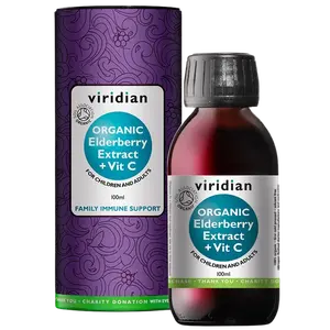 VIRIDIAN Elderberry Extract + Vitamin C  Organic 100 ml