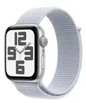 APPLE Watch SE (2024) 40mm Stříbrný hliník s oblačně modrým provlékacím řemínkem