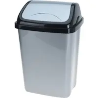 Odpadkový koš 10 l, černo-šedý
