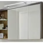 Koupelnová skříňka se zrcadlem Bay, dub/šedý beton