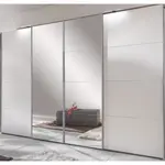 Šatní skříň Brüssel, bílá/zrcadlo
