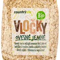 COUNTRY LIFE Vločky ovesné jemné BIO 500 g
