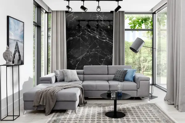 Sedací souprava Ricardo Provedení: Levá varianta, látka: Monolith 84