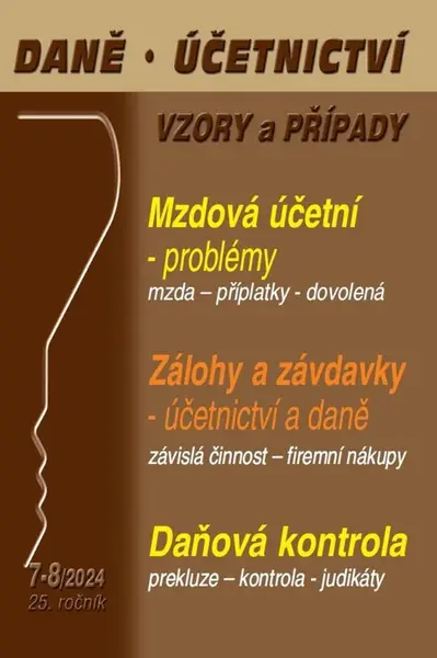 Daně, účetnictví, vzory a případy (7-8/2024)