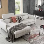 Sedací souprava Pescara Provedení: Pravá varianta, Nožičky: Chrom, látka: Castel 15