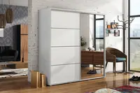 Šatní skříň Ska A12 Barva korpusu: Bílá, Rozměry: 230 cm, Dveře: Bílé