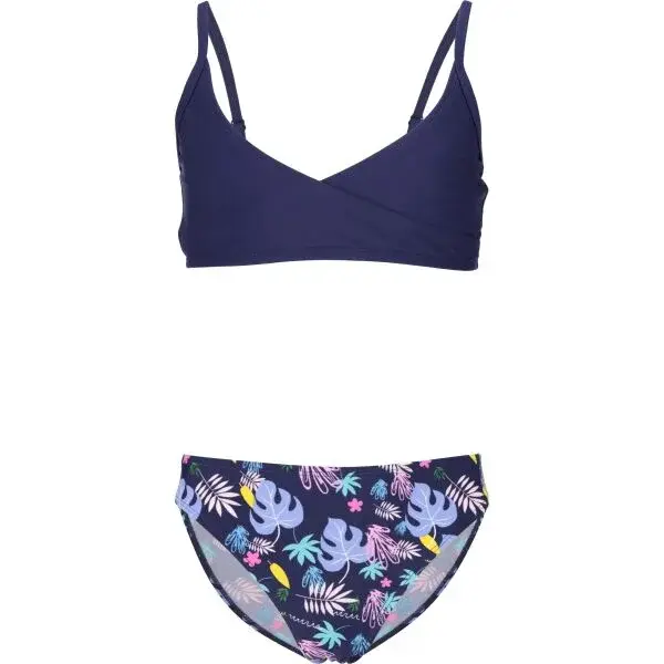 AQUOS NARYA Dievčenské dvojdielne plavky, tmavo modrá, veľkosť 128-134