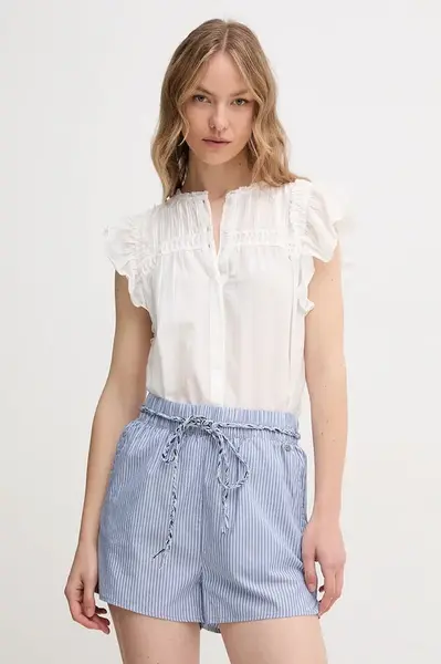 Košile Pepe Jeans DIALLO dámská, bílá barva, regular, PL305028