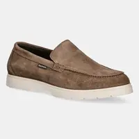 Semišové mokasíny Barbour Carty pánské, hnědá barva, MFO0797BE31