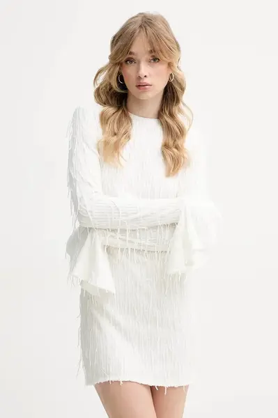 Šaty Rotate bílá barva, mini, 113911857