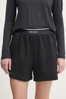Tréninkové šortky Under Armour Meridian černá barva, s potiskem, high waist, 1390242