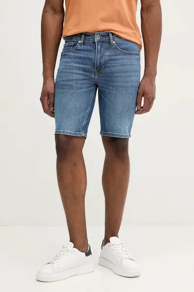 Džínové šortky Pepe Jeans SLIM SHORT HATCH