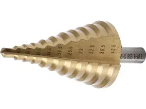 BGS Technic BGS 1615 Kónický vrták HSS pr. 6 ÷ 40,5 mm s titanovým povrchem