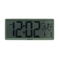 Nástěnné hodiny Karlsson Retro LCD zelená barva