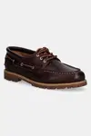 Kožené mokasíny Vagabond Shoemakers 5945-001-49 dámské, hnědá barva, na plochém podpatku, 5945-001-49