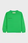 Mikina Pangaia KIDS' 365 MIDWEIGHT SWEATSHIRT zelená barva, 10000279