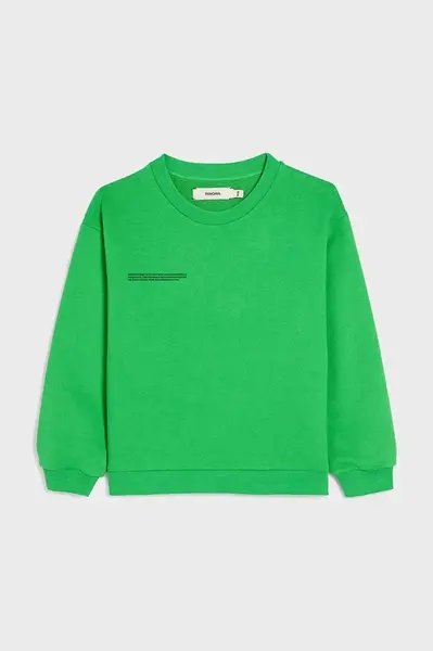 Mikina Pangaia KIDS' 365 MIDWEIGHT SWEATSHIRT zelená barva, 10000279