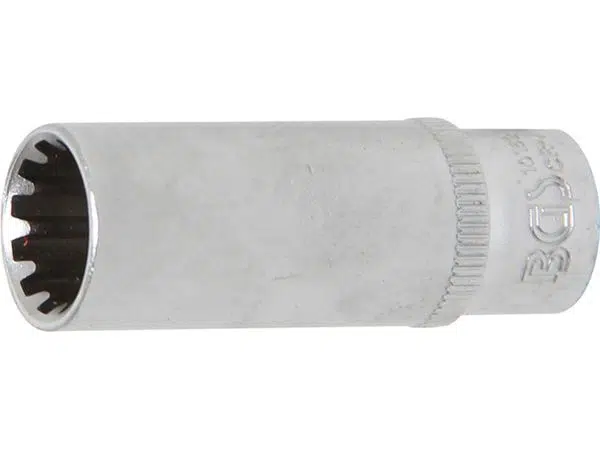 BGS Technic BGS 10162 Nástrčná hlavice 1/4" 12 mm, prodloužená - Gear Lock