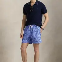 Plavkové šortky Polo Ralph Lauren tmavomodrá barva, 710963332