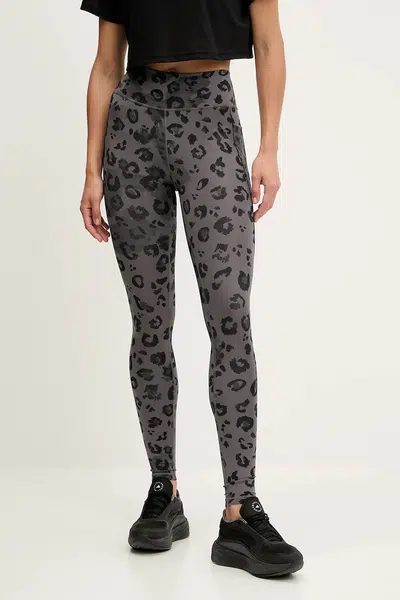 Termoaktivní legíny adidas Performance Optime Essentials Full Length Leggings Print dámské, šedá barva, JN2650
