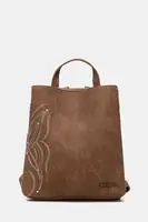 Batoh Desigual GOODALL SAND SUMY MI dámský, hnědá barva, malý, 25SAKP07