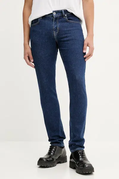 Džíny Karl Lagerfeld Jeans pánské, tmavomodrá barva, A3M10052