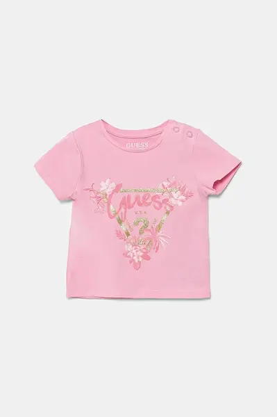 Dětské tričko Guess růžová barva, A5GI03 K6YW4