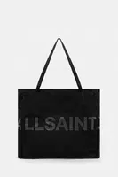 Bavlněná taška AllSaints LARGE černá barva, M170XC