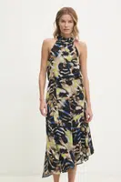 Šaty Dkny černá barva, midi, P4KBGZ62