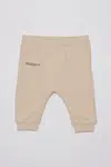 Kalhoty Pangaia BABY 365 MIDWEIGHT TRACK PANTS béžová barva, 10000656