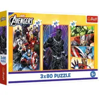 Trefl Puzzle 3 x 80 Marvel - Dny plné akce