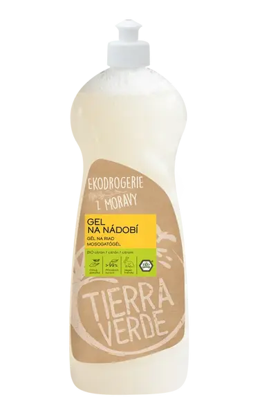 TIERRA VERDE Gel na nádobí – BIO citron 1 l