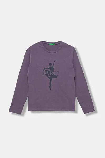 Detská bavlnená košeľa s dlhým rukávom United Colors of Benetton